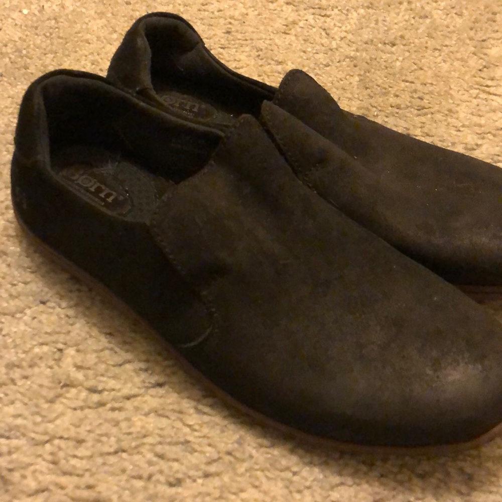 Men’s slip on suede shoes